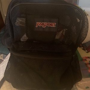 JanSport black mesh back pack